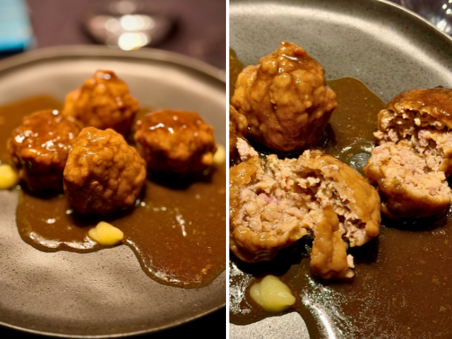 Buñuelo de brandada de Bacalao